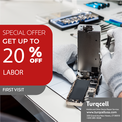 Special offer — up to 20% off labor on first visit